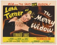 8d115 MERRY WIDOW TC 1952 great art of sexy smiling Lana Turner in the saucy new musical!