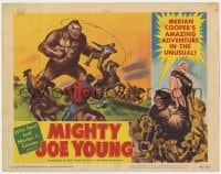 8d683 MIGHTY JOE YOUNG LC #6 1949 first Ray Harryhausen, Gene Widhoff art of ape vs cowboys!