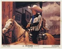 8d706 MYRA BRECKINRIDGE LC #7 1970 great close up of John Huston in cowboy outfit on horse!