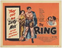 8d147 RING TC 1952 great artwork of sexy Rita Moreno & Mexican-American boxer Gerald Mohr!