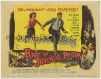 8d148 RIOT IN JUVENILE PRISON TC 1959 co-ed reform school for delinquents, great artwork!