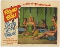8d791 ROAD TO BALI LC #3 1952 close up of sexy Dorothy Lamour & beautiful women sitting in floor!