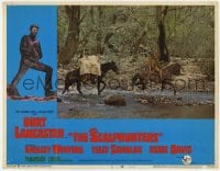 8d811 SCALPHUNTERS LC #5 1968 great image of cowboy Burt Lancaster crossing river on horse!