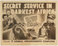 8d153 SECRET SERVICE IN DARKEST AFRICA chapter 8 TC 1943 serial, Funeral Arrangements Completed!