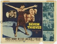 8d156 SEVEN THIEVES TC 1959 Edward G. Robinson, Rod Steiger, Joan Collins, Monte Carlo gambling!