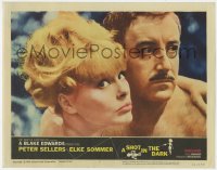 8d833 SHOT IN THE DARK LC #7 1964 best close up of nudists Peter Sellers & sexy Elke Sommer!