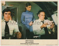 8d836 SKYJACKED LC #4 1972 Mike Henry & Susan Dey w/ Charlton Heston reading note in cockpit!