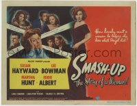 8d162 SMASH-UP TC 1946 how lonely must a woman be before she does what Susan Hayward did!