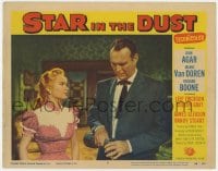 8d856 STAR IN THE DUST LC #8 1956 sexy Mamie Van Doren watches Leif Erickson pouring a drink!
