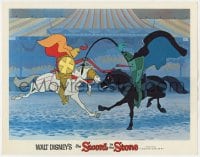8d870 SWORD IN THE STONE LC 1964 Disney cartoon of young King Arthur & Merlin the Wizard, jousting!