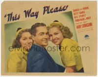 8d889 THIS WAY PLEASE LC 1937 c/u of Buddy Rogers between sexy Betty Grable & Mary Livingstone!