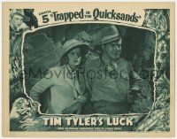 8d906 TIM TYLER'S LUCK chap 5 LC 1937 Frankie Thomas, Universal serial, Trapped in the Quicksands!