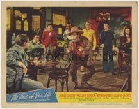 8d910 TIME OF YOUR LIFE LC #4 1947 top cast watches James Barton threaten James Cagney at table!
