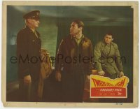 8d925 TWELVE O'CLOCK HIGH LC #8 1950 Gregory Peck watches Gary Merrill & officer Millard Mitchell!