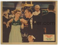 8d953 WEEK ENDS ONLY LC 1932 sexy Joan Bennett close up staring at rich John Halliday in tuxedo!