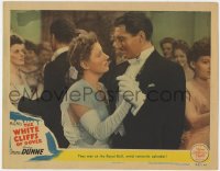 8d966 WHITE CLIFFS OF DOVER LC 1944 close up of Irene Dunne & Alan Marshal dancing at fancy party!