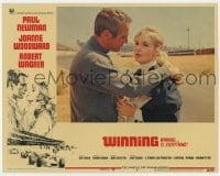8d972 WINNING LC #8 1969 Paul Newman & Joanne Woodward by race track, Indy car racing!