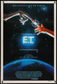 8f007 E.T. THE EXTRA TERRESTRIAL Aust 1sh 1982 Steven Spielberg classic, John Alvin art!