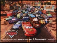 8f807 CARS advance DS British quad 2006 Walt Disney Pixar animated automobile racing, cast image!