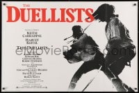 8f829 DUELLISTS British quad 1977 Ridley Scott, Keith Carradine, Keitel, rare London Underground!
