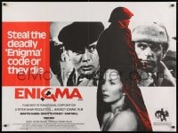 8f834 ENIGMA British quad 1983 Martin Sheen, Brigitte Fossey, a face they couldn't trace!