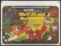 8f842 FOX & THE HOUND British quad 1981 2 friends who didn't know they were supposed to be enemies!