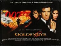 8f846 GOLDENEYE DS British quad 1995 Pierce Brosnan as Bond, Isabella Scorupco, Famke Janssen!