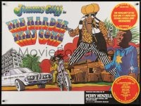 8f856 HARDER THEY COME British quad R1977 Jimmy Cliff, Jamaican reggae music, really cool art!