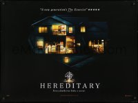 8f857 HEREDITARY teaser DS British quad 2018 Wolff, Gabriel Byrne, every family tree hides a secret!