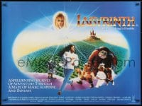 8f870 LABYRINTH British quad 1986 Jim Henson, David Bowie & Connelly, designed by Cliff Miller!