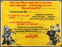 8f905 OLIVER British quad 1968 Charles Dickens, Mark Lester, Shani Wallis, Carol Reed!