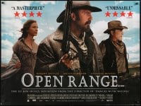 8f906 OPEN RANGE DS British quad 2003 western cowboy Kevin Costner, Robert Duvall, Annette Bening!