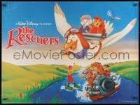 8f929 RESCUERS British quad R1990s Disney mouse adventure cartoon from the depths of Devil's Bayou!