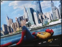 8f954 SPIDER-MAN: HOMECOMING teaser DS British quad 2017 Holland in the title role, New York City skyline!