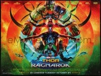 8f973 THOR RAGNAROK advance DS British quad 2017 Chris Hemsworth in the title role with top cast!
