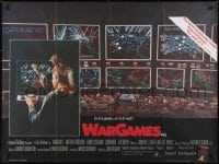8f989 WARGAMES British quad 1983 Matthew Broderick plays video games to start World War III!
