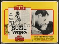 8f997 WORLD OF SUZIE WONG British quad 1960 by Nancy Kwan, who's in love with William Holden!