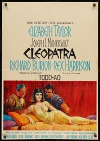 8f010 CLEOPATRA Dutch 1963 Elizabeth Taylor, Burton, Harrison, great Howard Terpning art!