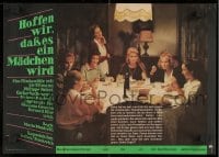8f585 SPERIAMO CHE SIA FEMMINA East German 12x16 1990 Liv Ullman, image of top cast around table!