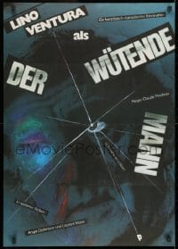 8f497 JIGSAW East German 23x32 1984 Lino Ventura, Angie Dickinson, French crime, Pflaum art!