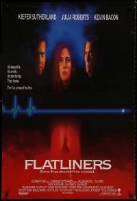 8f775 FLATLINERS English 1sh 1990 Kiefer Sutherland, Julia Roberts, Kevin Bacon, Baldwin!