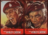 8f773 WILD GEESE 4 English double crowns 1978 Goozee art of Kruger, Burton, Moore & Harris, rare!