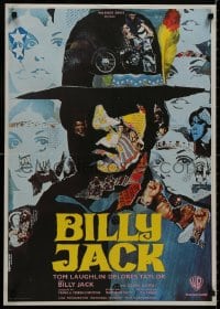 8f282 BILLY JACK French 22x31 1971 Tom Laughlin, Delores Taylor, great different Ermanno Iaia art!