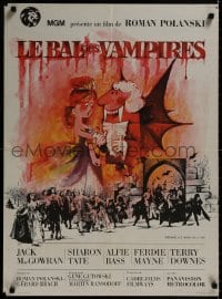 8f298 FEARLESS VAMPIRE KILLERS French 23x31 1968 Roman Polanski, Sharon Tate, different images!