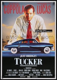 8f092 TUCKER: THE MAN & HIS DREAM German 1989 Francis Ford Coppola, different art of Jeff Bridges!