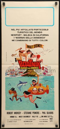 8f632 BOATNIKS Italian locandina 1970 Walt Disney, Phil Silvers, Stefanie Powers, Robert Morse