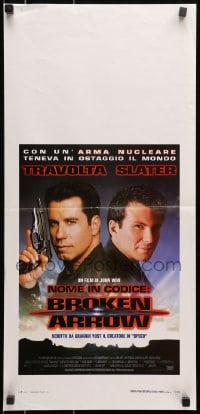 8f636 BROKEN ARROW Italian locandina 1996 John Travolta, Christian Slater, directed by John Woo!