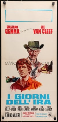 8f648 DAY OF ANGER Italian locandina 1967 Casaro spaghetti western art of Lee Van Cleef & Giuliano Gemma!