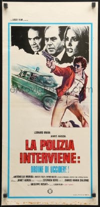 8f690 LEFT HAND OF THE LAW Italian locandina 1975 Rosati's La Polizia interviene: ordine di uccidere