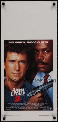 8f692 LETHAL WEAPON 2 Italian locandina 1989 great images of cops Mel Gibson & Danny Glover!
